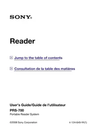 Reader PRS700 SONY