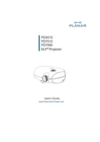 Notice Planar PD7060 Projecteur