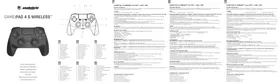 Notice SNAKEBYTE GAME:PAD 4 S WIRELESS Contrôleur