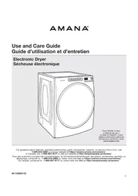 Notice AMANA NGD5800HW Sèche-linge