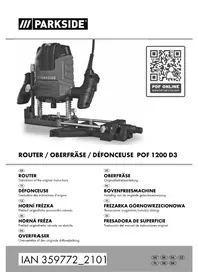 Notice PARKSIDE POF 1200 D3 Fraiseuse