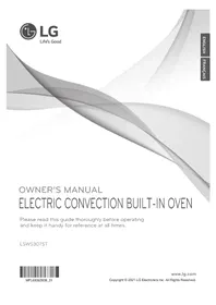Notice LG LSWS307ST Built-in oven