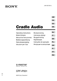 Notice SONY CPFIP001 Hi-Fi anlæg