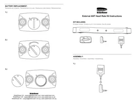 Notice Waterrower EXTERNAL ANT HEART RATE KIT Cardiofréquencemètre