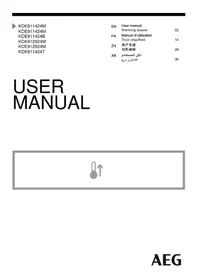 Notice AEG KDK911424M Warming drawers and cabinets