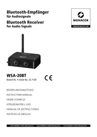 Notice Monacor WSA20BT Commutateur