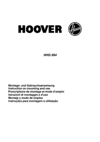 Notice HOOVER HHG 994 X Cappa da cucina
