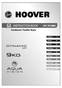 Notice HOOVER DYC 7913NBXS Wasmachine