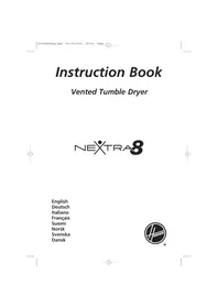 Notice HOOVER HNV 380SY Pyykinpesukone