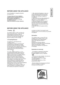 Notice HOOVER HUP 200 καταψύκτης