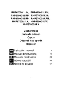 Notice HOOVER HHP970001LX Cappa da cucina