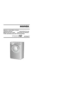 Notice HOOVER VHD 166 I86S Máquina de lavar