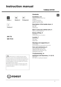 INDESIT IDV 75 (ZA) - Sèche-linge