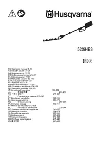 Notice HUSQVARNA 520IHE3 Sövényvágók