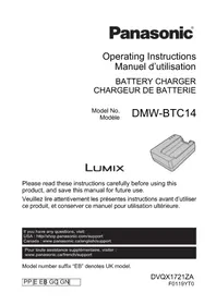 Notice PANASONIC LUMIX DMWBTC14 Fotocamera