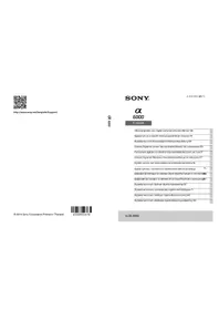 Notice SONY ILCE6000L Camera