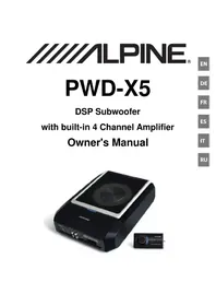 Notice ALPINE PWDX5 Caisson de basses