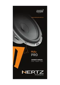 Notice Hertz MILLE PRO MP 70.3 Haut-parleur voiture