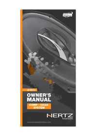 Notice Hertz DIECI DCX 170.3 Haut-parleur voiture