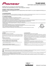 Notice PIONEER TSME100WS Subwoofer