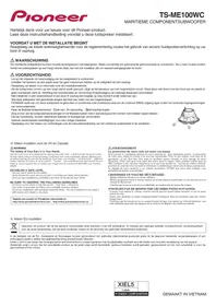 Notice PIONEER TSME100WC Subwoofer