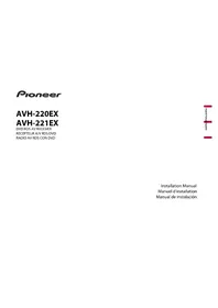 Notice PIONEER AVH221EX Lecteur dvd