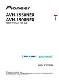 Notice PIONEER AVH1550NEX Lecteur dvd