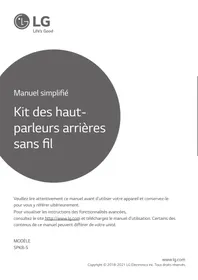 Notice LG SPK8S Enceinte bluetooth