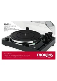 Notice THORENS TD202 Platine_disque