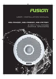 Notice Fusion MSFR4021 Haut-parleur