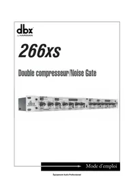 Notice DBX 266XS Compresseur