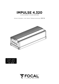 Notice FOCAL IMPULSE 4.320 Recepteur