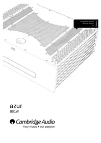 Notice CAMBRIDGE AZUR 851EW Recepteur