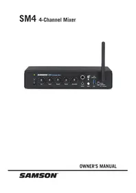 Notice SAMSON SM4 Table de mixage