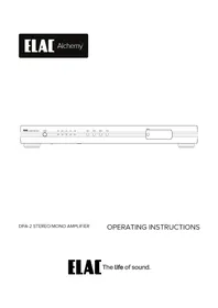 Notice ELAC ALCHEMY DPA2 Recepteur