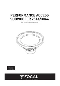 Notice FOCAL PERFORMANCE ACCESS 30A4 Caisson de basses
