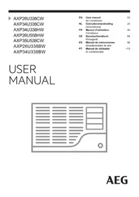 Notice AEG AXP34U338BW Aire acondicionado