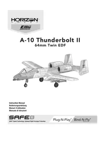 Notice E-flite A10 THUNDERBOLT II Giocattolo radiocomandato