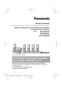 Notice PANASONIC KXTGF373 Téléphone sans fil