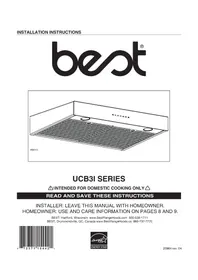 Notice BEST ISPIRA UCB3I30SBN Capucha