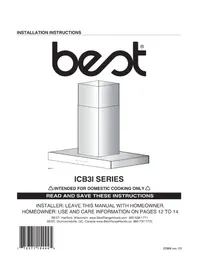 Notice BEST ISPIRA ICB3I36SBN Capucha