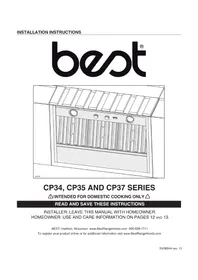 Notice BEST CP34I429SB Capucha