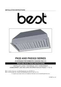 Notice BEST PK2230 Capucha