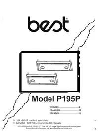 Notice BEST P195P2M70SB Capucha