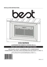 Notice BEST CC67I28SB Capucha