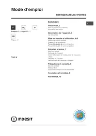 Notice INDESIT TA 5 V (FR) Hűtőszekrény