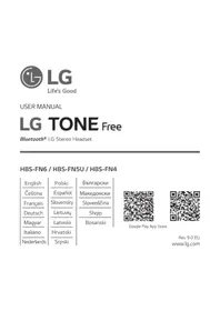 Notice LG TONE FREE HBSFN6 Auricolari wireless