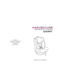 Notice X-Adventure QUICKFIX Siège de voiture