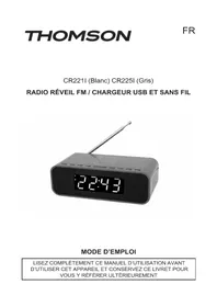 Notice THOMSON CR225I Radio reloj