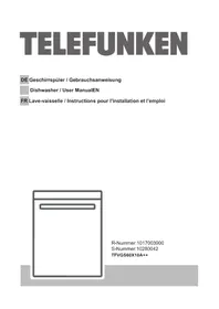 Notice TELEFUNKEN TFVGS60X10A Dishwasher